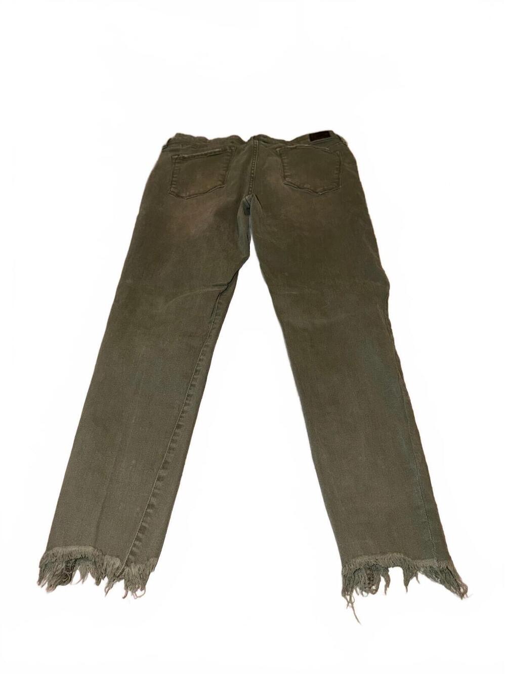 Dear John Men's Olive Green Frayed Hem Jeans Size 30 - Picture 4 of 4
